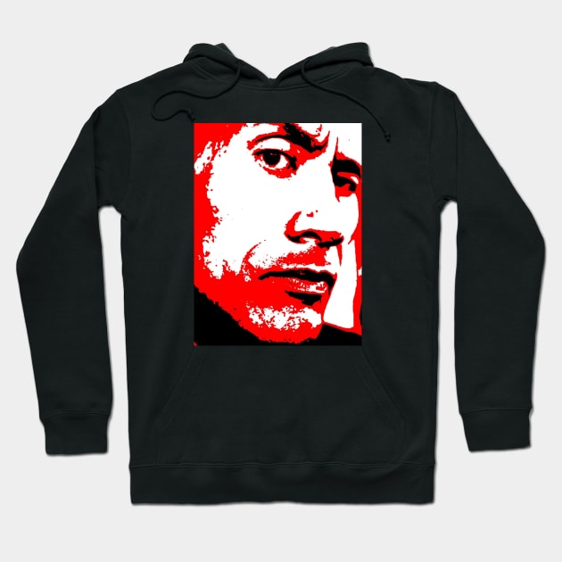 Dwayne Johnson (pop art) Hoodie by d1a2n3i4l5